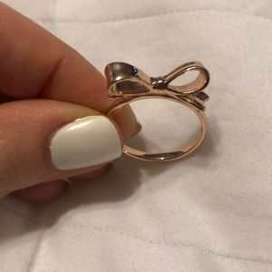 Rose Gold Kate Spade Bow Ring